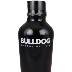 Botella de Bulldog London Dry Gin con su distintivo collar de pinchos